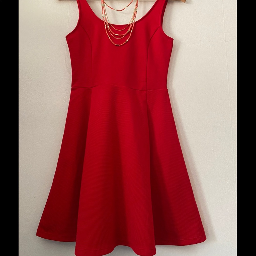 💥New Elegant Casual Flared Red Dress💥
